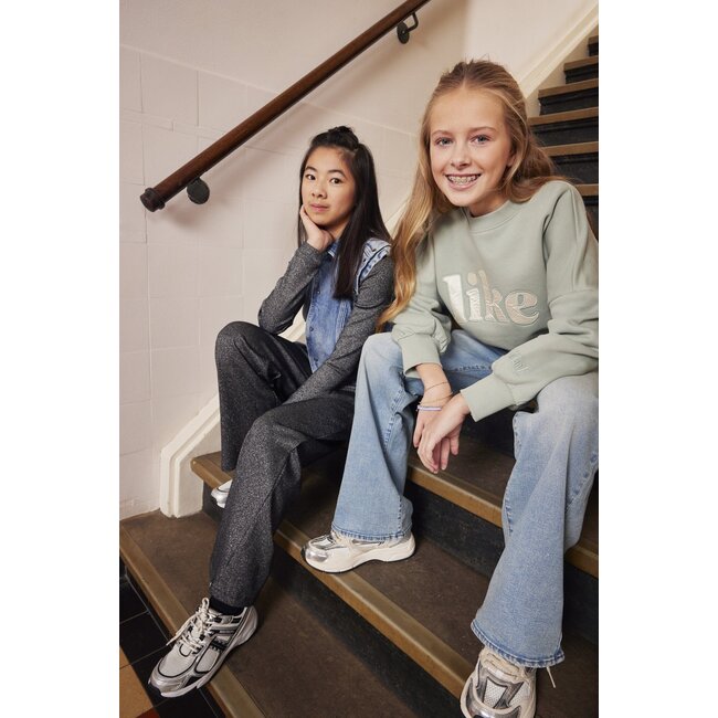 Indian Blue Jeans Winter broek meisjes - zwart - metallic