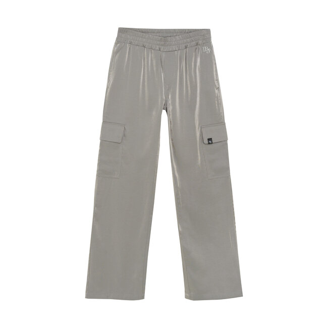 Indian Blue Jeans Winter cargo broek meisjes - grijs - wide leg/shiny