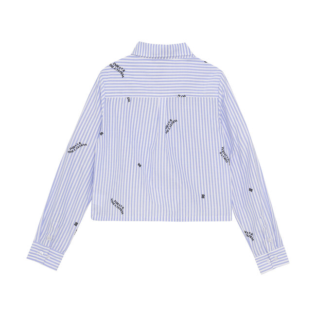 Indian Blue Jeans Winter t-shirt meisjes - blauw - cropped/strepen