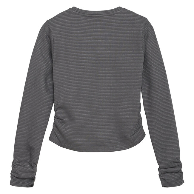 Indian Blue Jeans Winter t-shirt meisjes - grijs - longsleeve/strepen/Lurex