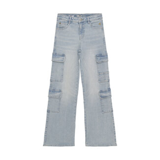 Indian Blue Jeans Winter cargo jeansbroek meisjes - blauw - wide fit