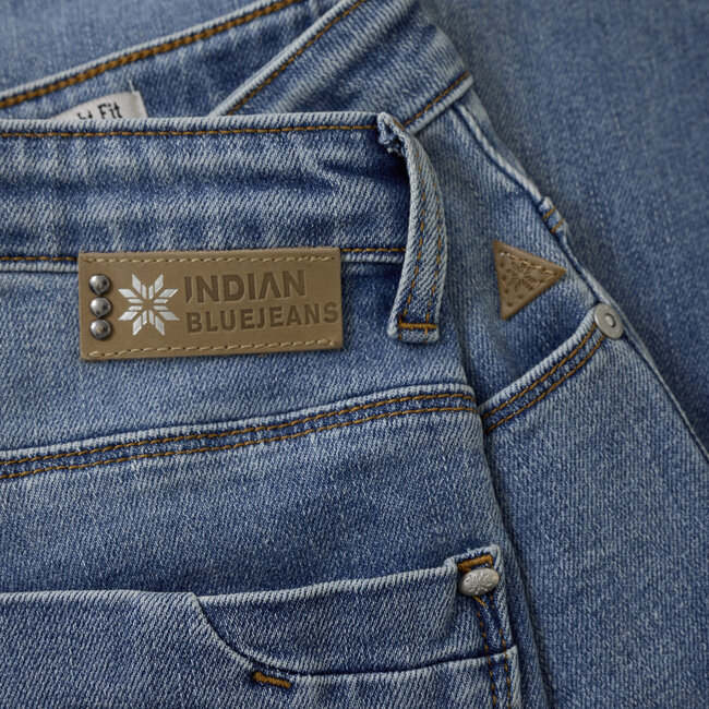 Indian Blue Jeans Winter jeansbroek meisjes - blauw - wide straight fit