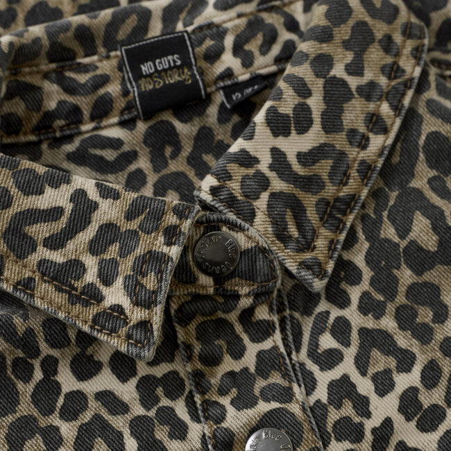 Indian Blue Jeans Winter jurk meisjes - zand - luipaard