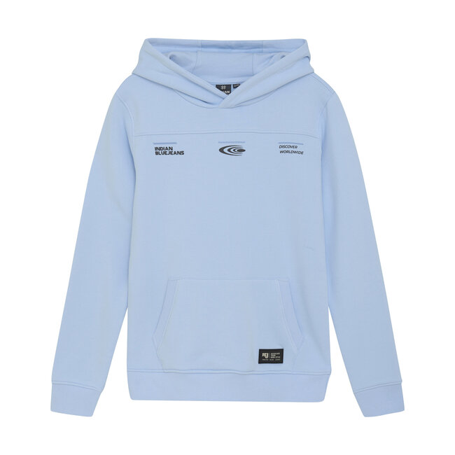 Indian Blue Jeans Winter hoodie jongens - blauw - cut&sew