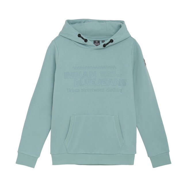 Indian Blue Jeans Winter hoodie jongens - blauw - print
