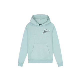 Malelions winter hoodie jongens - blauw/grijs - signature, gestreept