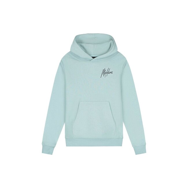 Malelions winter hoodie jongens - blauw/grijs - signature, gestreept