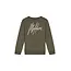 Malelions winter sweater jongens - groen/beige - signature, gestreept