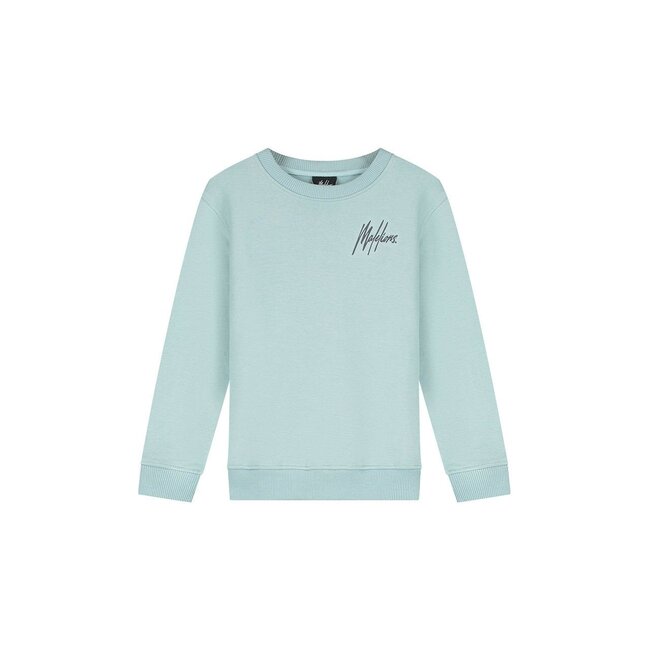 Malelions winter sweater jongens - blauw/grijs - signature, gestreept