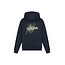 Malelions winter hoodie jongens - navy blauw/geel - splash