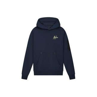 Malelions winter hoodie jongens - navy blauw/geel - counter