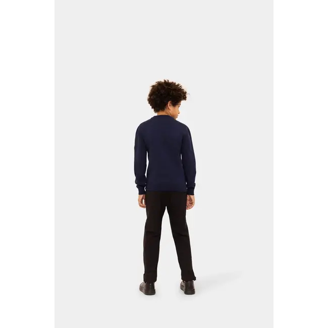 Malelions winter sweater jongens - navy blauw - gebreid, zak