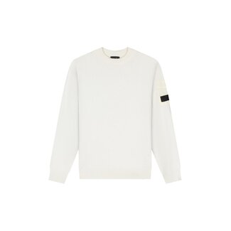 Malelions winter sweater jongens - wit - gebreid, zak