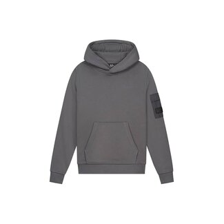 Malelions winter hoodie jongens - grijs - nylon, zak