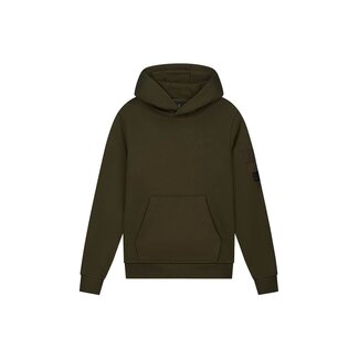Malelions winter hoodie jongens - groen - nylon, zak