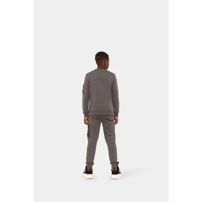 Malelions winter sweater jongens - grijs - nylon, zak