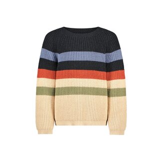 Like Flo winter sweater jongens - beige - Donin - gestreept - gebreid