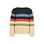 Like Flo winter sweater jongens - beige - Donin - gestreept - gebreid