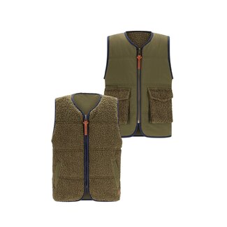 Like Flo winter gilet jongens - groen - Daly - omkeerbaar