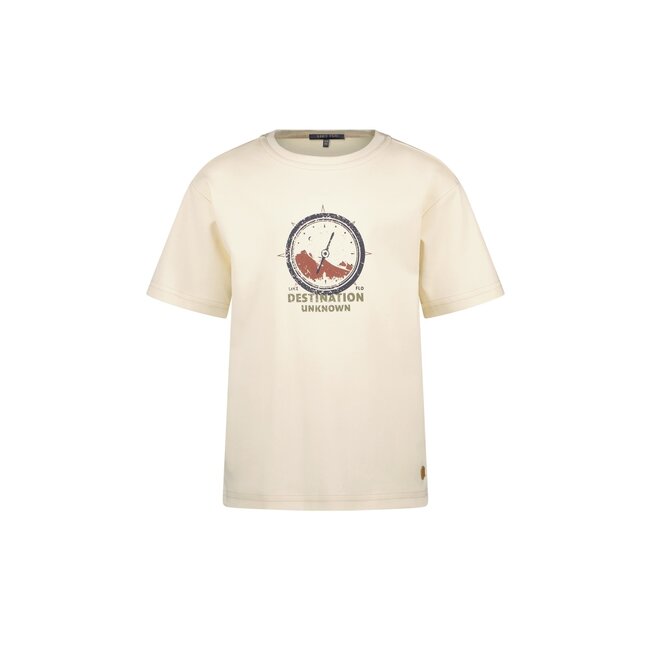Like Flo winter slub jersey t-shirt jongens - wit  - Eagle