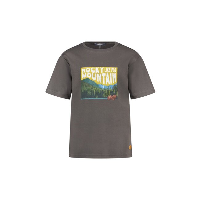 Like Flo winter slub jersey t-shirt jongens - grijs - Eagle