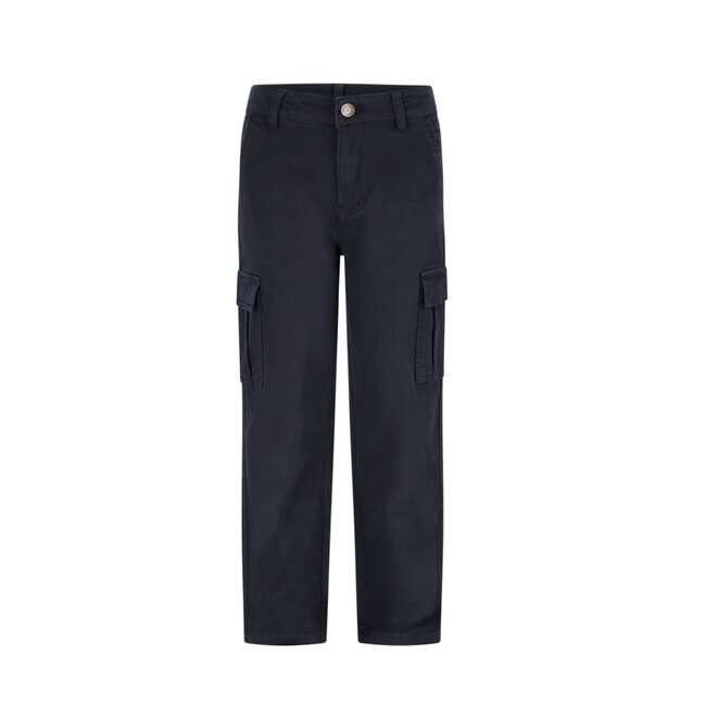 Like Flo winter twill cargo broek jongens - navy blauw - Frankys