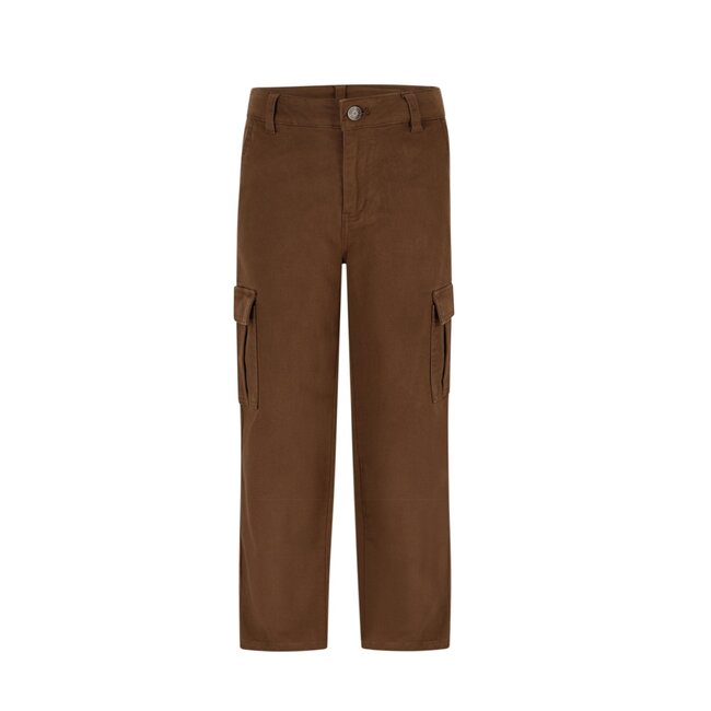 Like Flo winter twill cargo broek jongens - bruin - Frankys