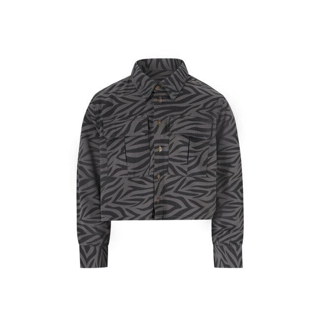 Like Flo winter overshirt meisjes teens - grijs - Cassy - kort - grote zakken