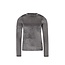 Like Flo winter velvet mesh top meisjes teens - grijs - Elina - voering