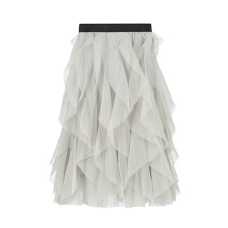 Like Flo winter mesh rok meisjes teens - grijs - Seline