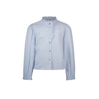 Like Flo winter blouse meisjes - blauw - Cleo - geweven