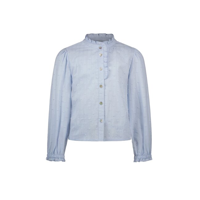 Like Flo winter blouse meisjes - blauw - Cleo - geweven