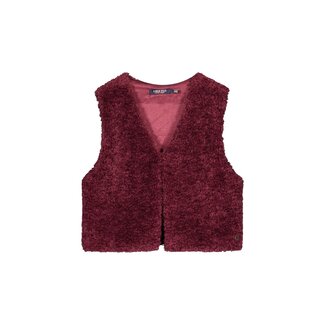 Like Flo winter gilet meisjes - rood - Diam - fur
