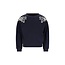 Like Flo winter sweater meisjes - navy blauw - Danee - print