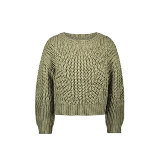 Like Flo winter sweater meisjes - groen - Djuna - gebreid
