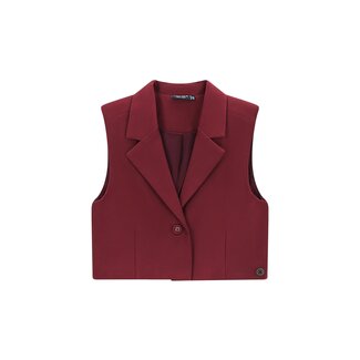 Like Flo winter gilet meisjes - rood - Demi