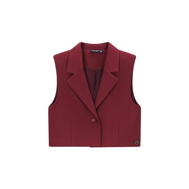 Like Flo winter gilet meisjes - rood - Demi