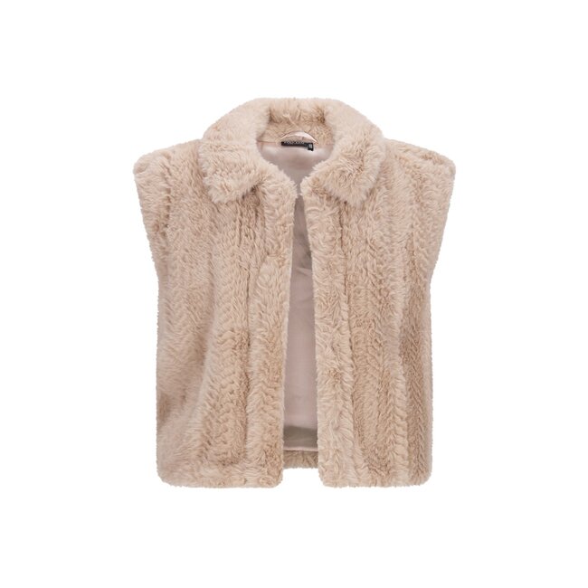 Like Flo winter bodywarmer meisjes - beige - Dorley - fur