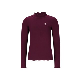 Like Flo winter t-shirt meisjes - rood - Eef - rib - col