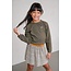 Like Flo winter jersey blouse meisjes - groen - Eli - jacquard