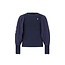 Like Flo winter top meisjes - navy blauw - Eloise - rib - ballonmouwen