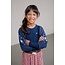 Like Flo winter top meisjes - navy blauw - Eloise - rib - ballonmouwen