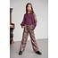 Like Flo winter top meisjes - rood - Eloise - rib - ballonmouwen