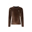 Like Flo winter velvet top meisjes - bruin - Esmay