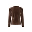 Like Flo winter velvet top meisjes - bruin - Esmay