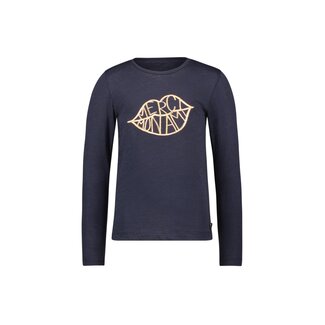 Like Flo winter jersey t-shirt meisjes - navy blauw - Emy - print/longsleeve
