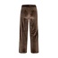 Like Flo winter velvet wide leg broek meisjes - bruin - Fem