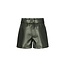 Like Flo winter nep leren short meisjes - groen - Fay-Linn - schelpenriem