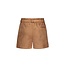 Like Flo winter nep leren short meisjes - bruin - Fay-Linn - schelpenriem
