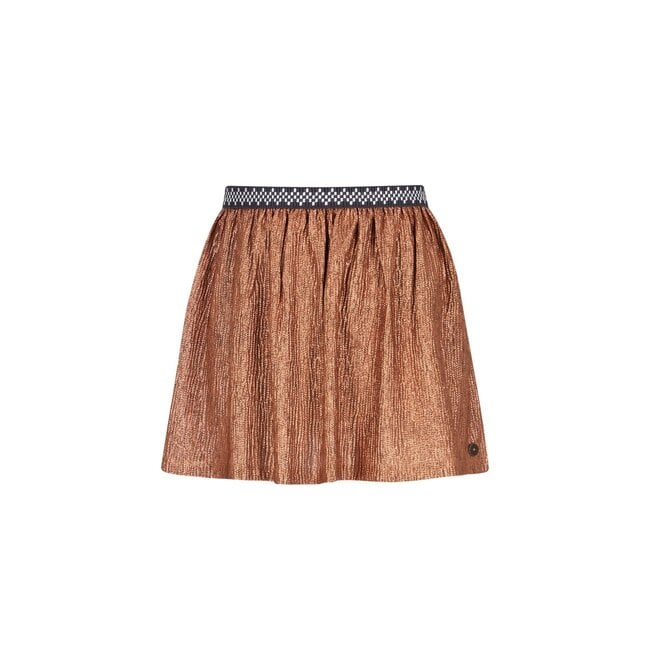 Like Flo winter rok meisjes - bruin/rood - Holly - metallic